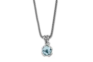 Glow Necklace- Blue Topaz