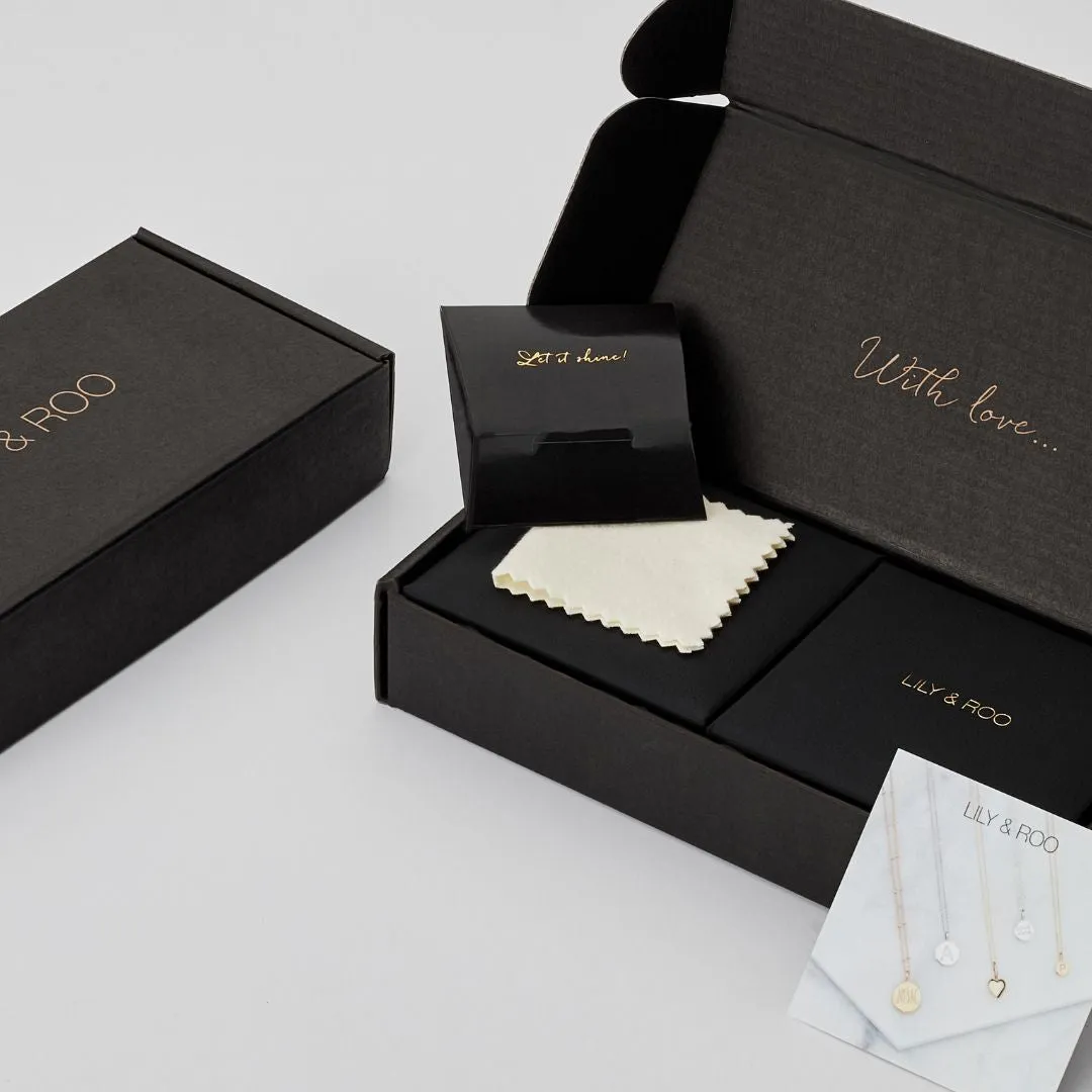 Gold Diamond Style Cluster Heart Stud Earrings