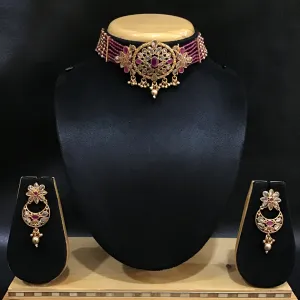 Gold Look Choker Set 1558-28