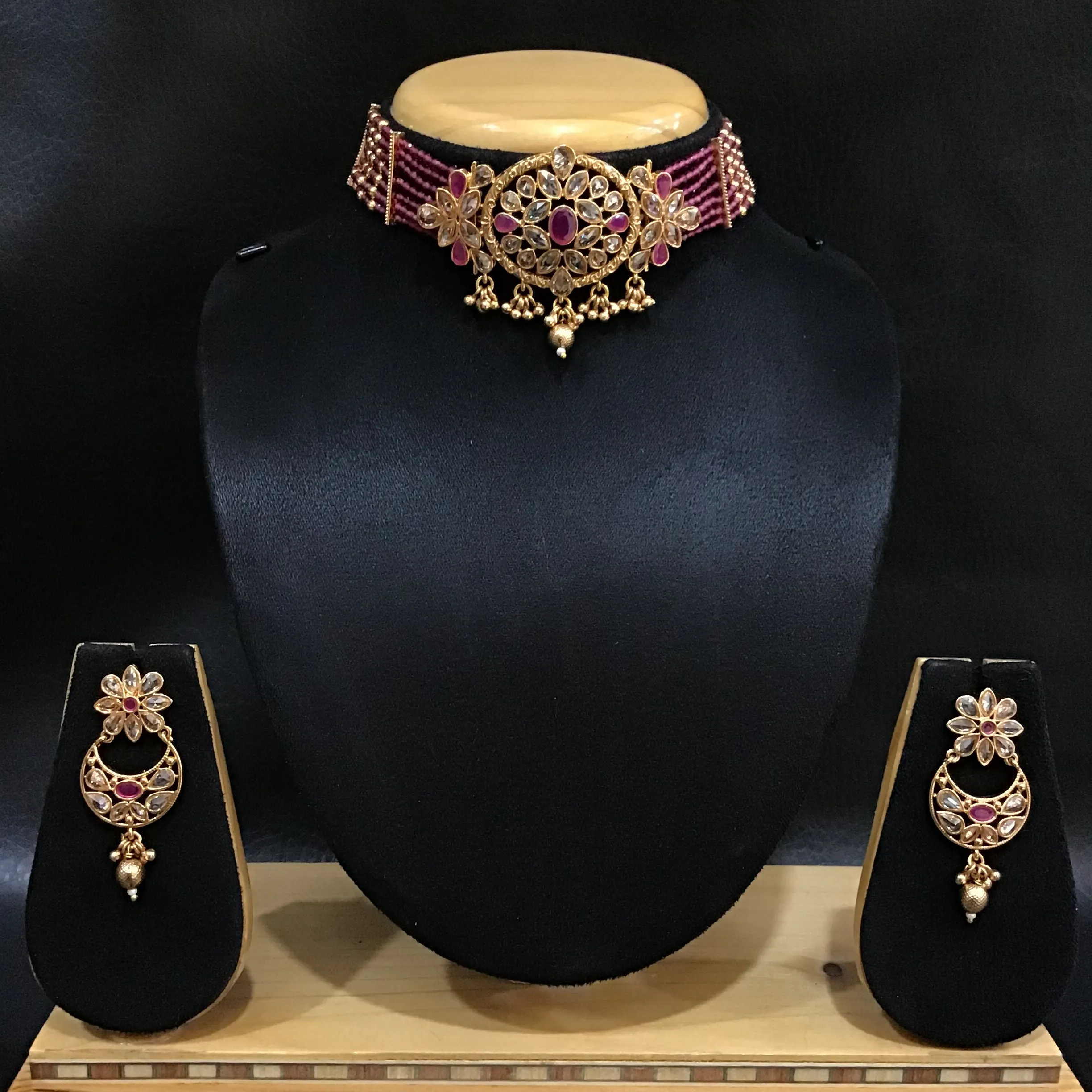 Gold Look Choker Set 1558-28