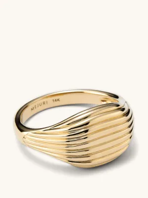 Gold signet ring
