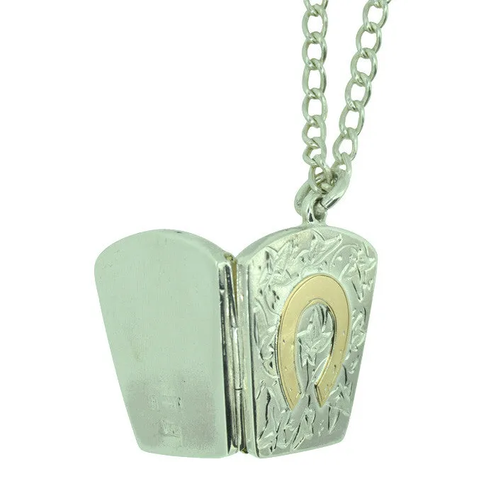 Hallmarked Silver Horse Shoe Locket