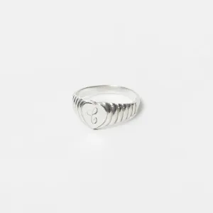 Heart Signet Ring in Silver