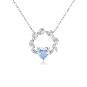 Heart’s Desire Sky Blue Topaz Necklace©