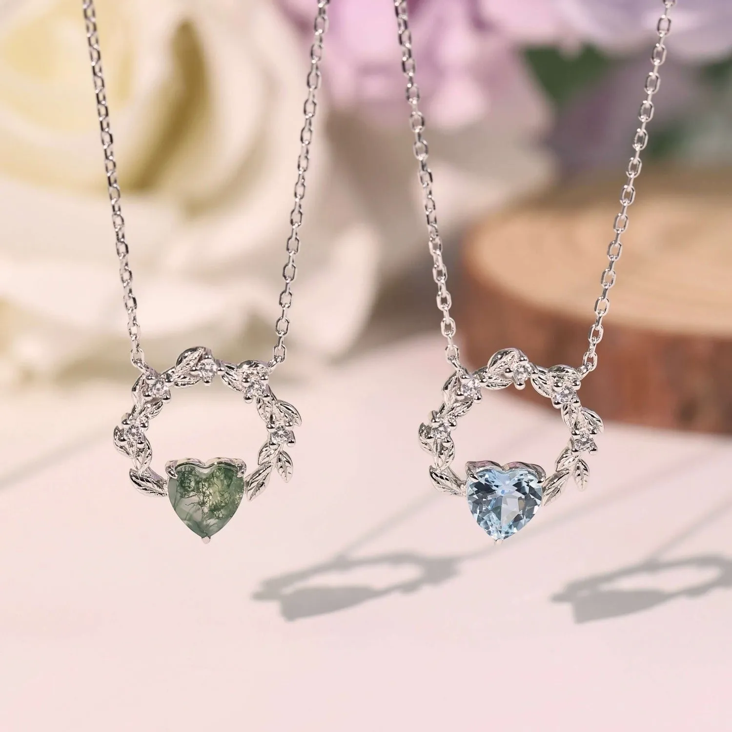 Heart’s Desire Sky Blue Topaz Necklace©