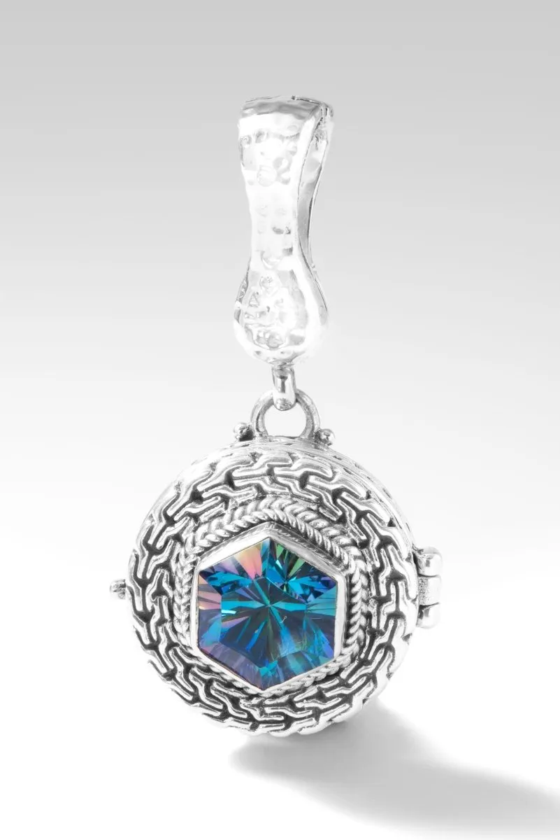 Heavenly Devotion Locket Pendant™ in Fire & Ice™ Mystic Quartz