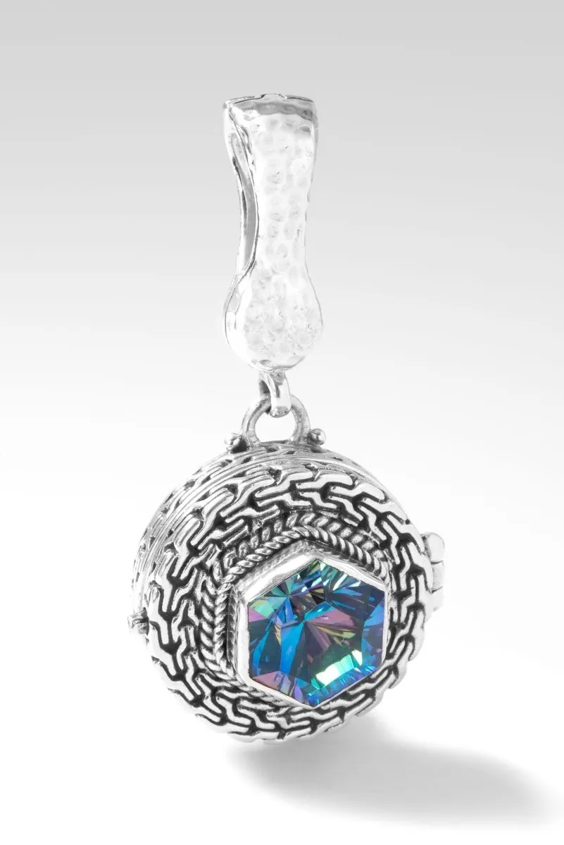 Heavenly Devotion Locket Pendant™ in Fire & Ice™ Mystic Quartz