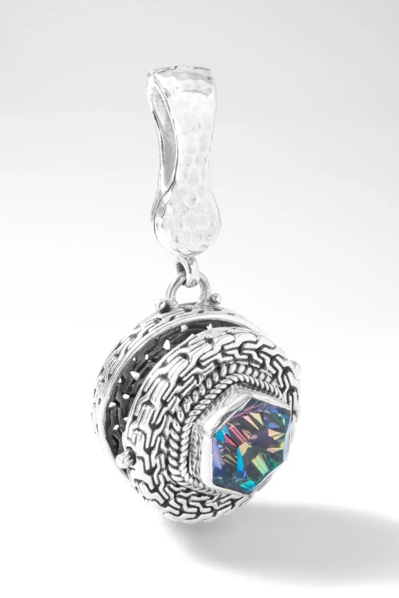 Heavenly Devotion Locket Pendant™ in Fire & Ice™ Mystic Quartz