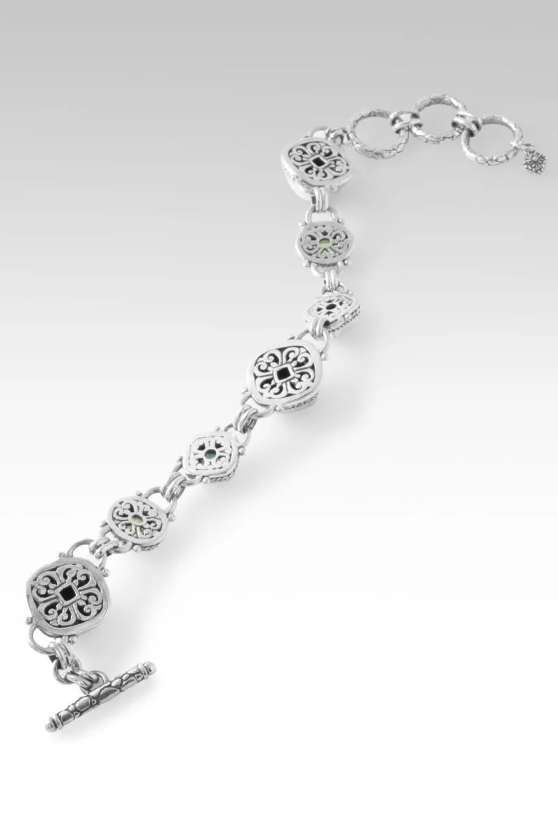 Heaven's Symphony Bracelet™ in Emerald Green Abalone & Quartz Triplet