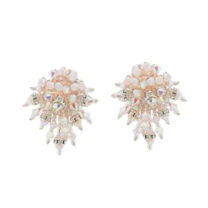 Iridescent Crystal Woven Earrings