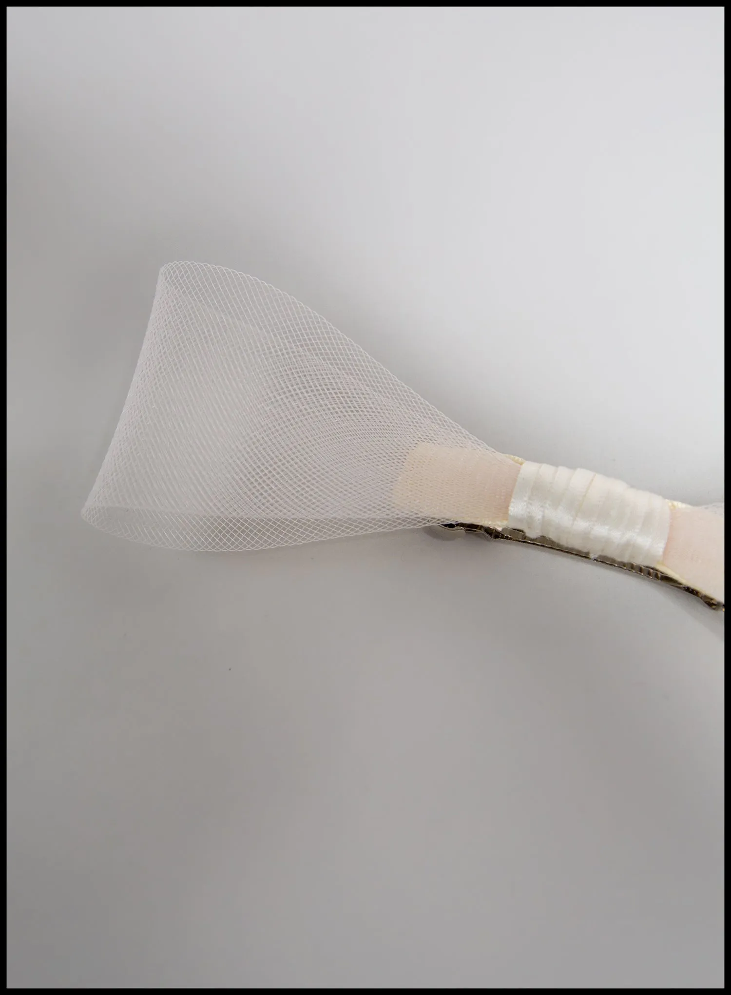 Ivory Crinoline Hair Bow
