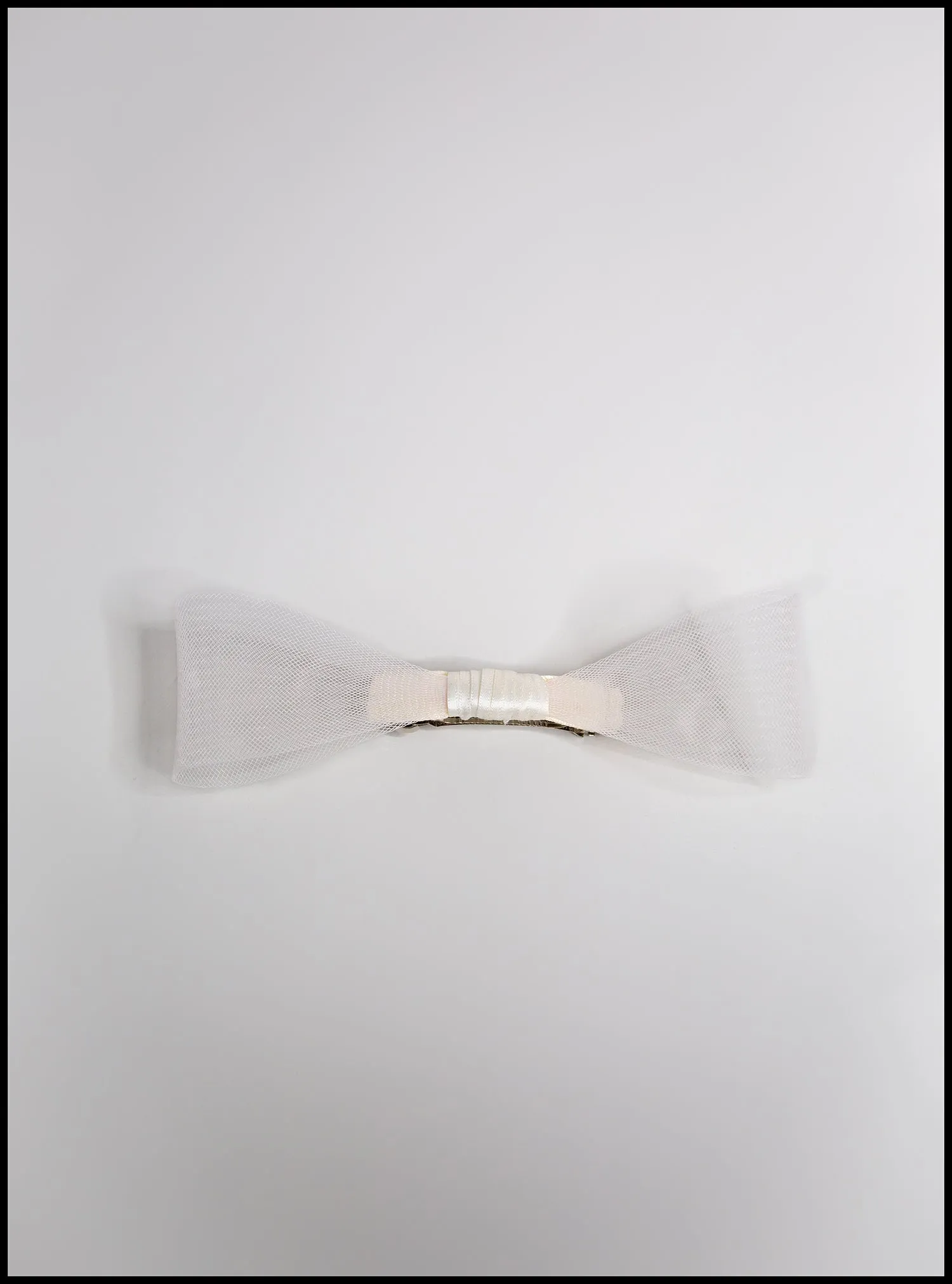 Ivory Crinoline Hair Bow