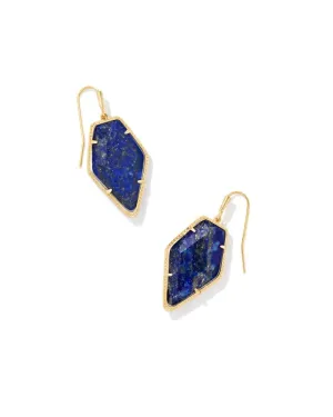 Kendra Scott - Framed Tessa Gold Drop Earrings - Blue Lapis