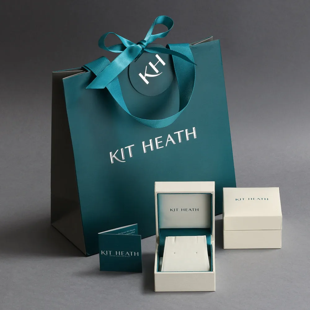 Kit Heath Marina Rope Bar Link Stud Earrings