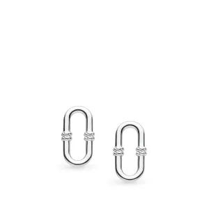 Kit Heath Marina Rope Bar Link Stud Earrings