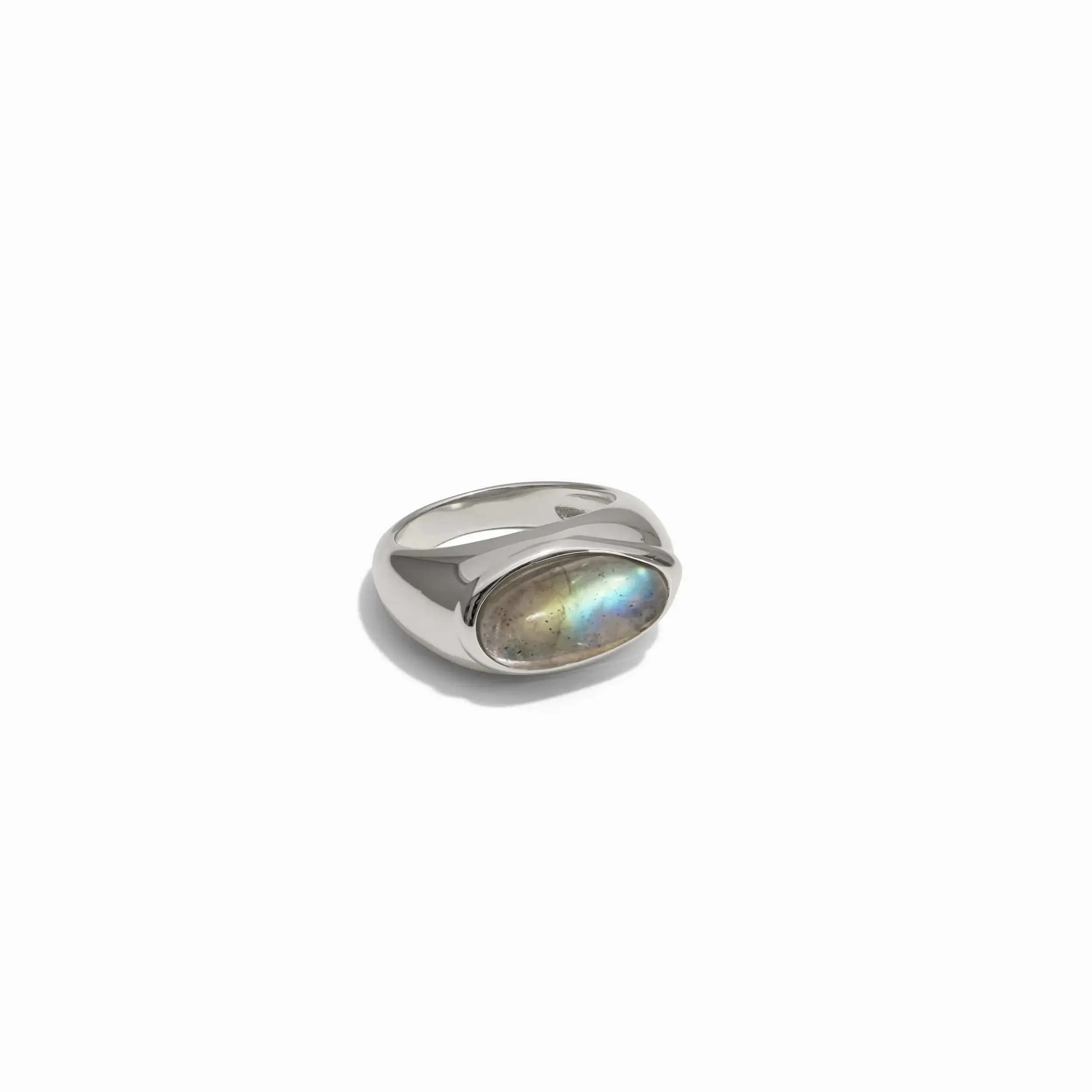 Labradorite Signet Ring
