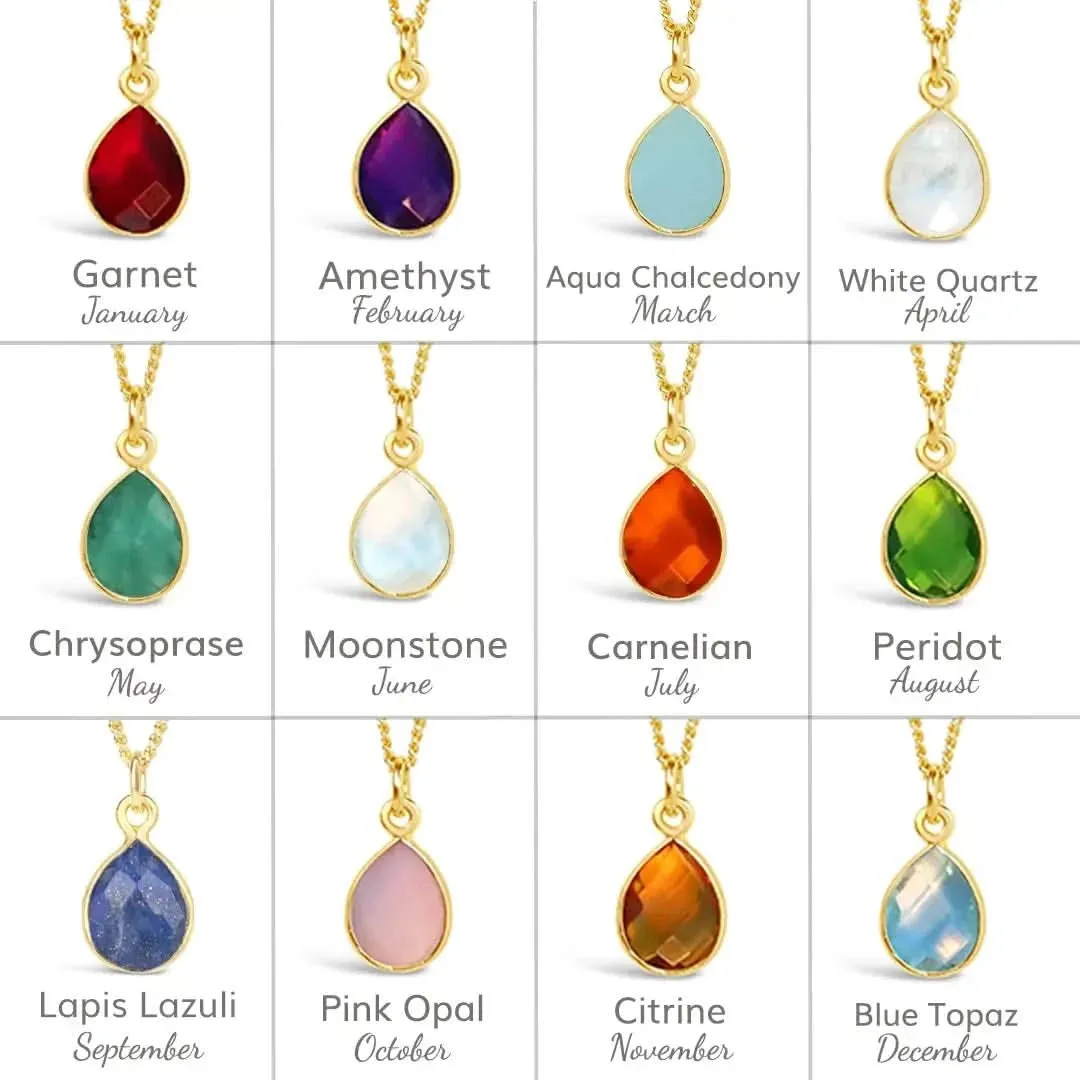 Lapis Lazuli Drop Hoop Earrings Gold September Birthstone