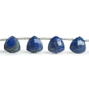 Lapis Lazuli Faceted Trillion Beads 9 inch 15 pieces