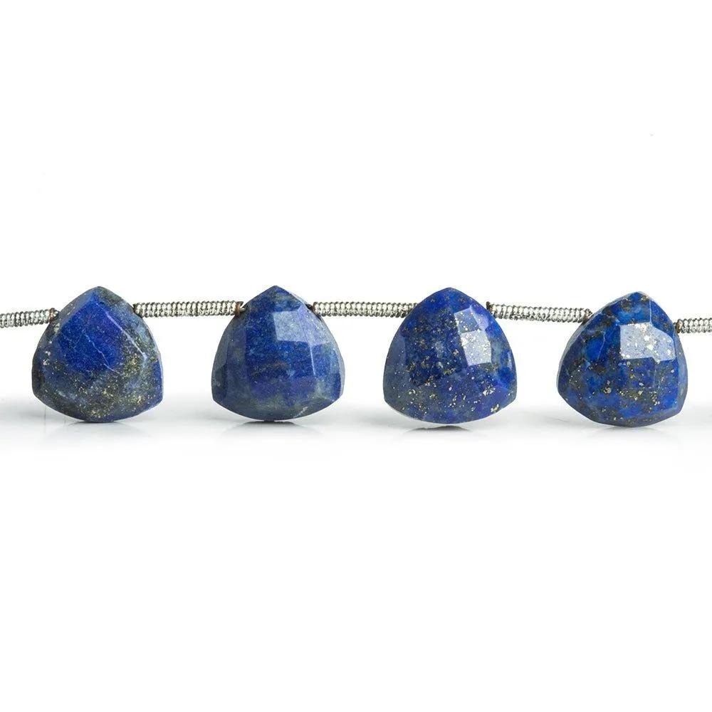 Lapis Lazuli Faceted Trillion Beads 9 inch 15 pieces