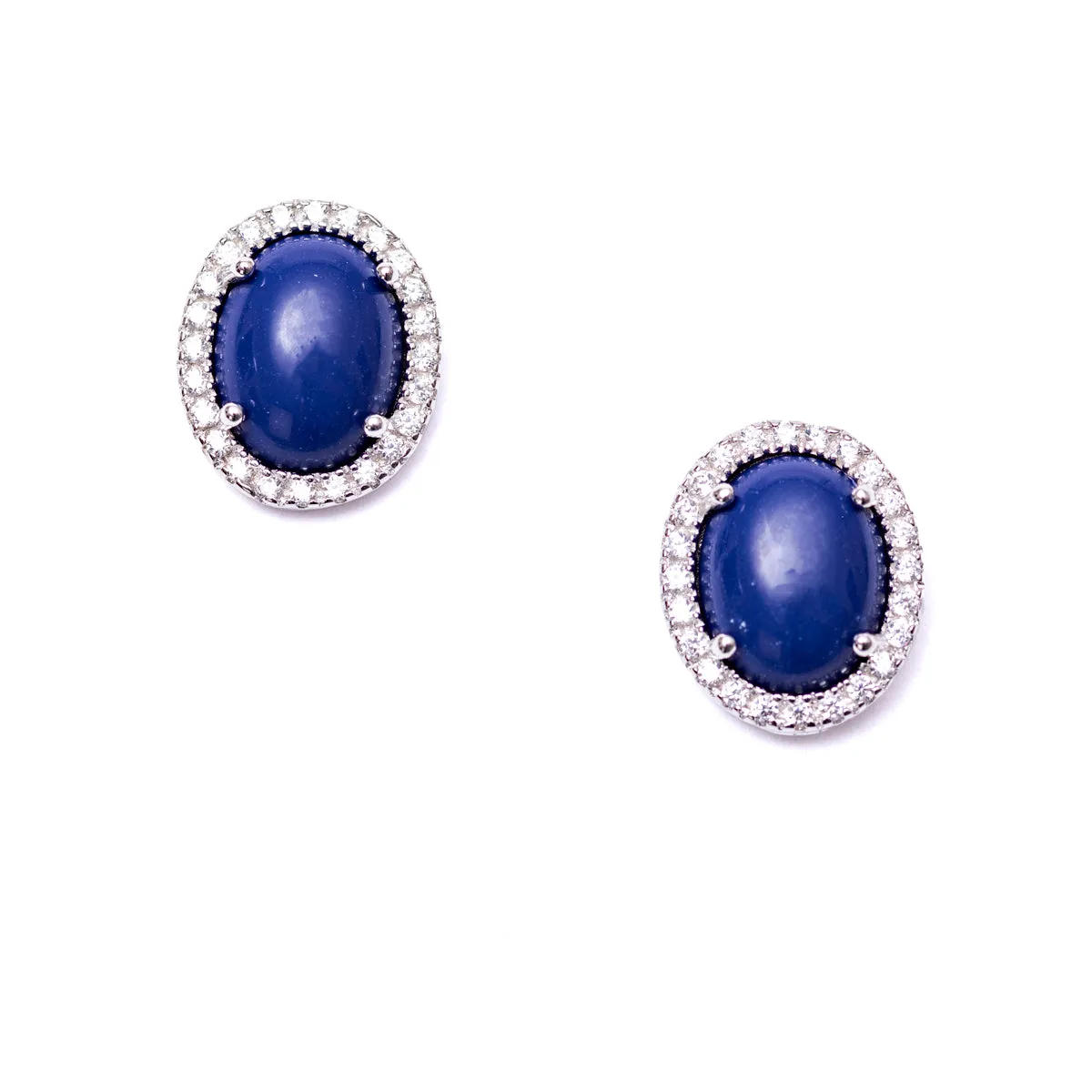 Lapis Lazuli Halona Earrings | Artisan Handcrafted Jewelry | From the Chilean Andes