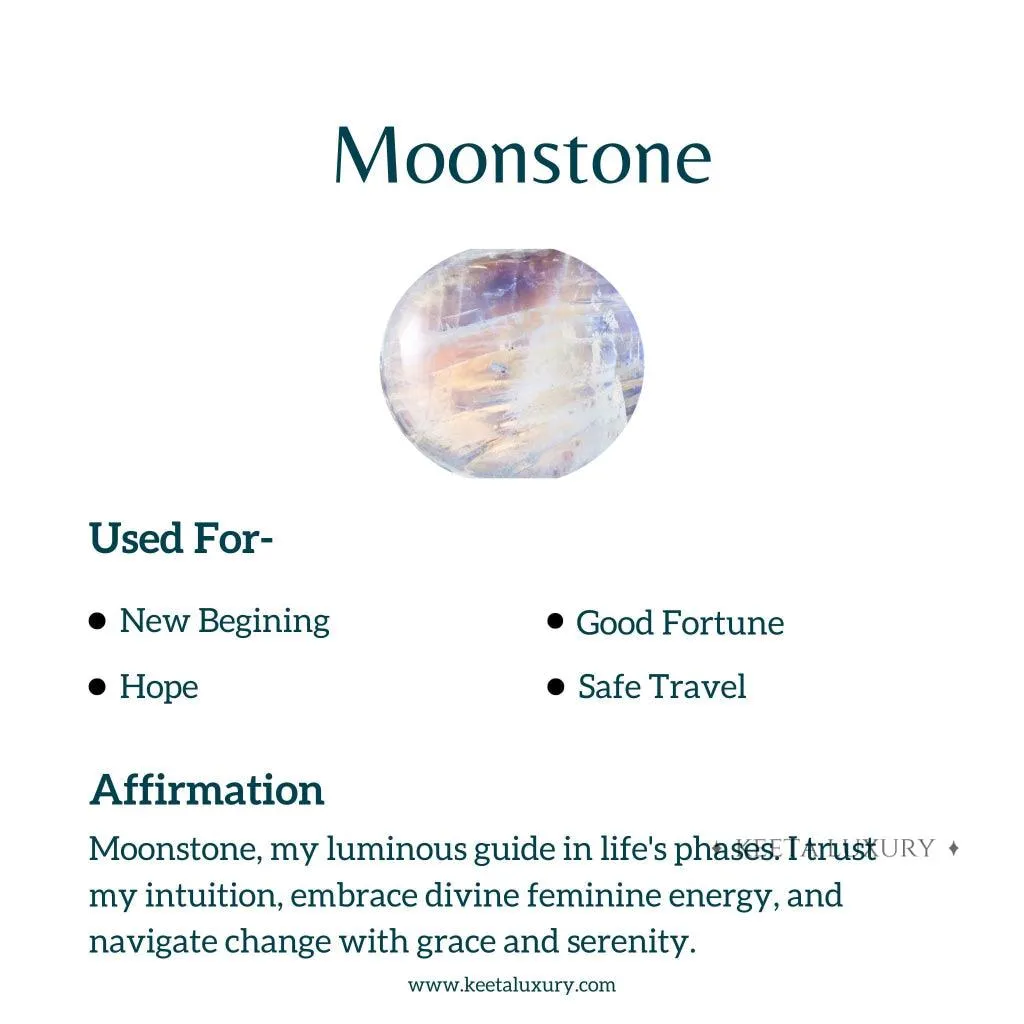 Leaf Sunshine - Moonstone Necklace