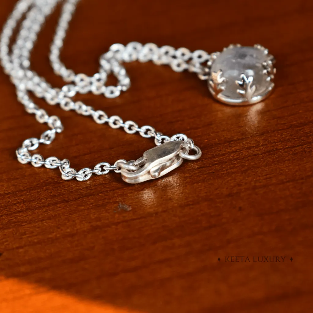 Leaf Sunshine - Moonstone Necklace