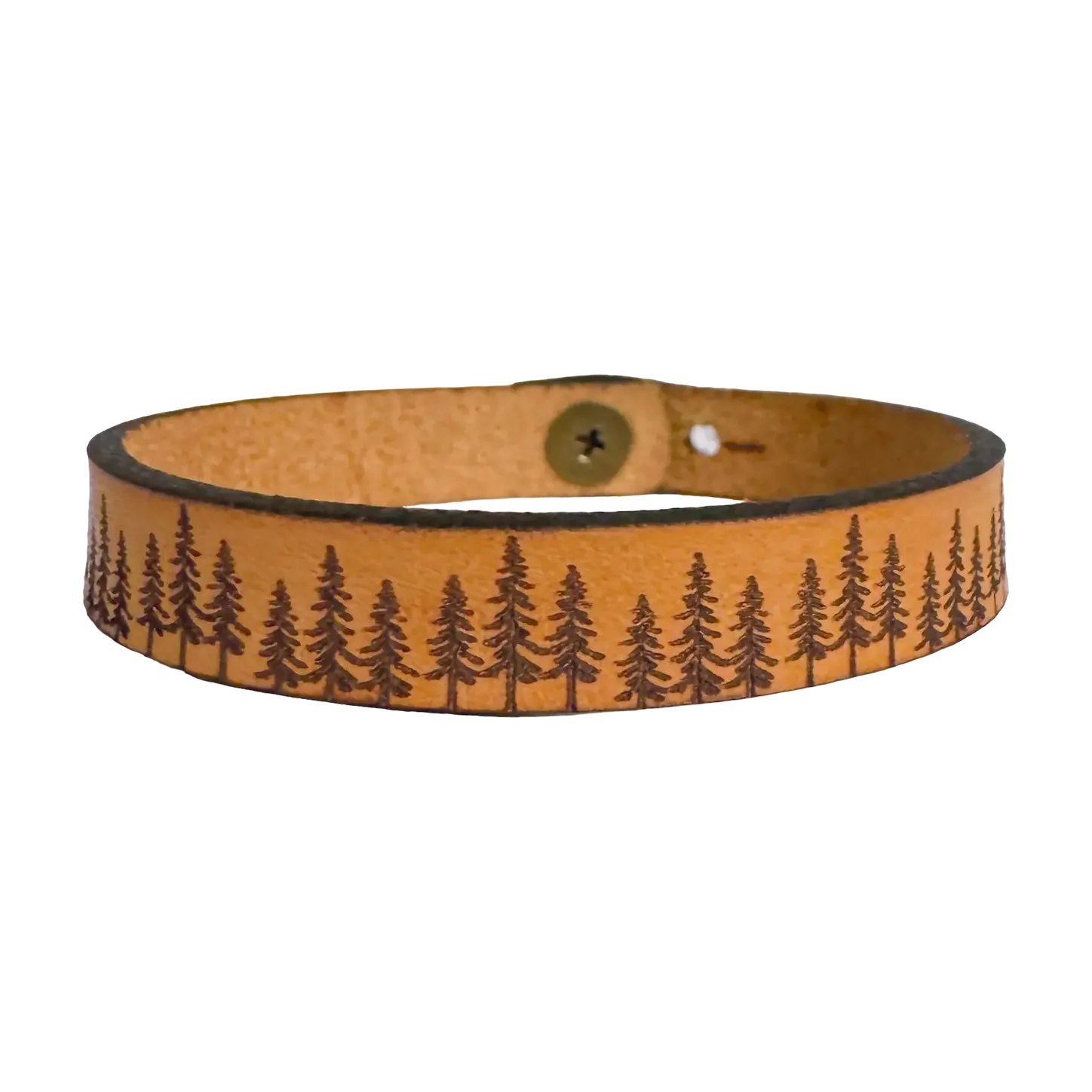 Leather Bracelet - Pines