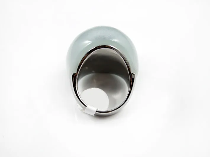 Light Gray Dome Cocktail Ring
