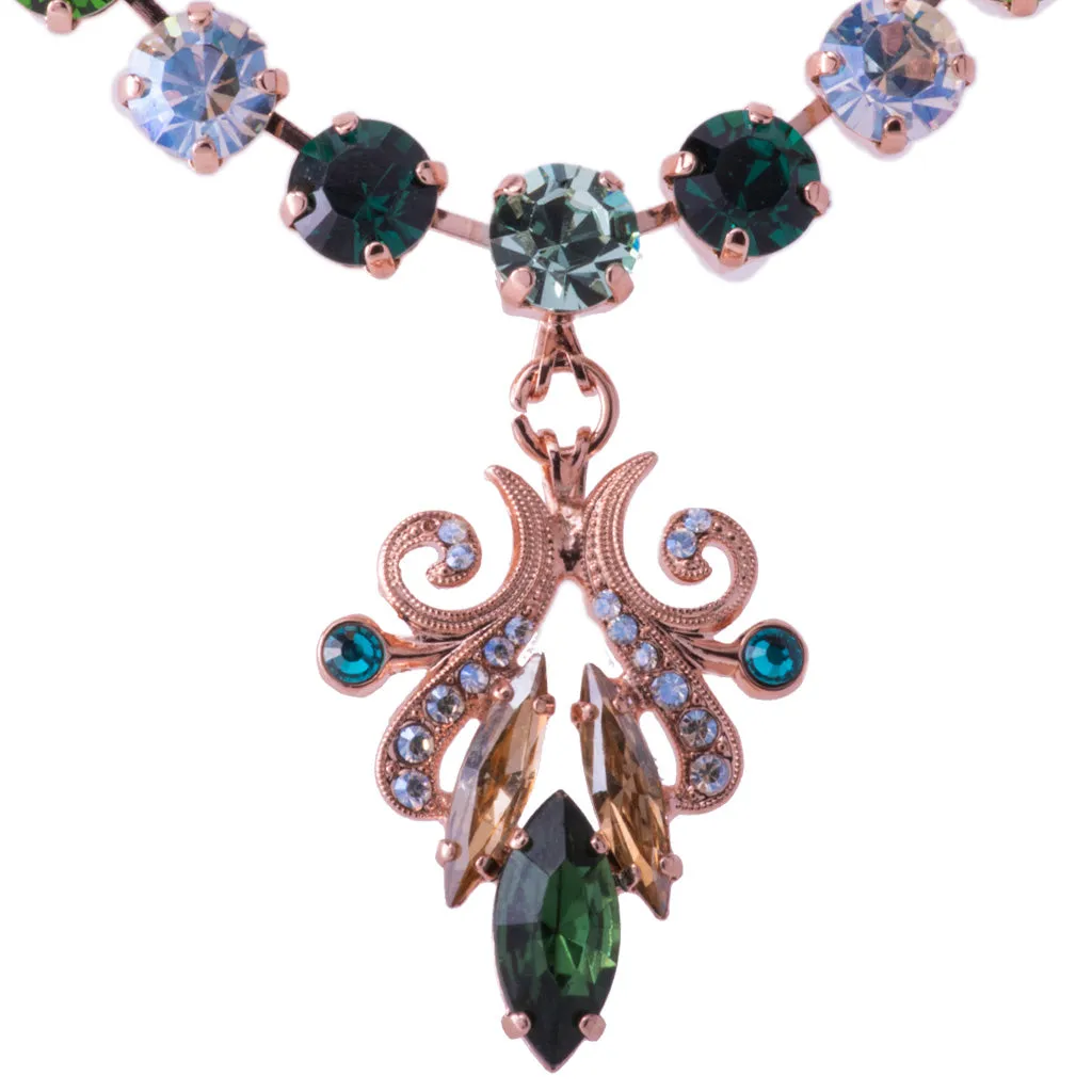 Medium Necklace With Filigree Dangle in "Circle of Life" *Custom*