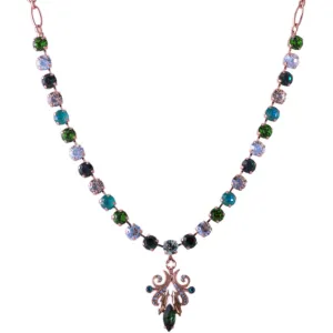 Medium Necklace With Filigree Dangle in "Circle of Life" *Custom*