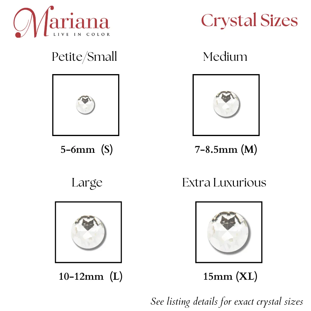 Medium Trio Cluster Leverback Earrings in "Ivy Villa" *Custom*