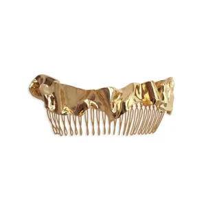 Metallic Ruffle French Comb