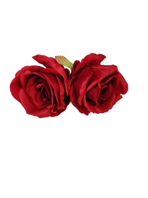 Mig002 Double Small Artificial Hair Flower 3" Across