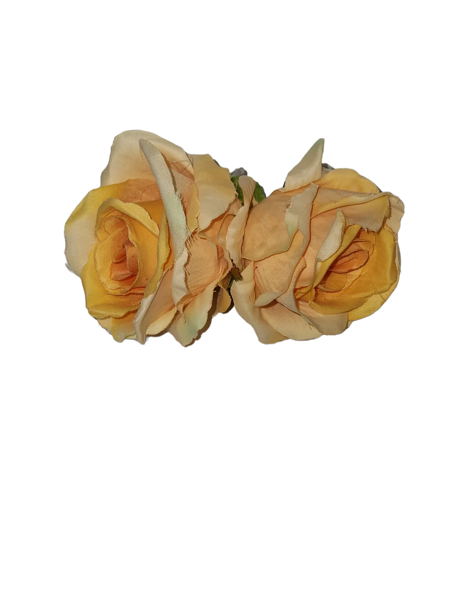 Mig002 Double Small Artificial Hair Flower 3" Across