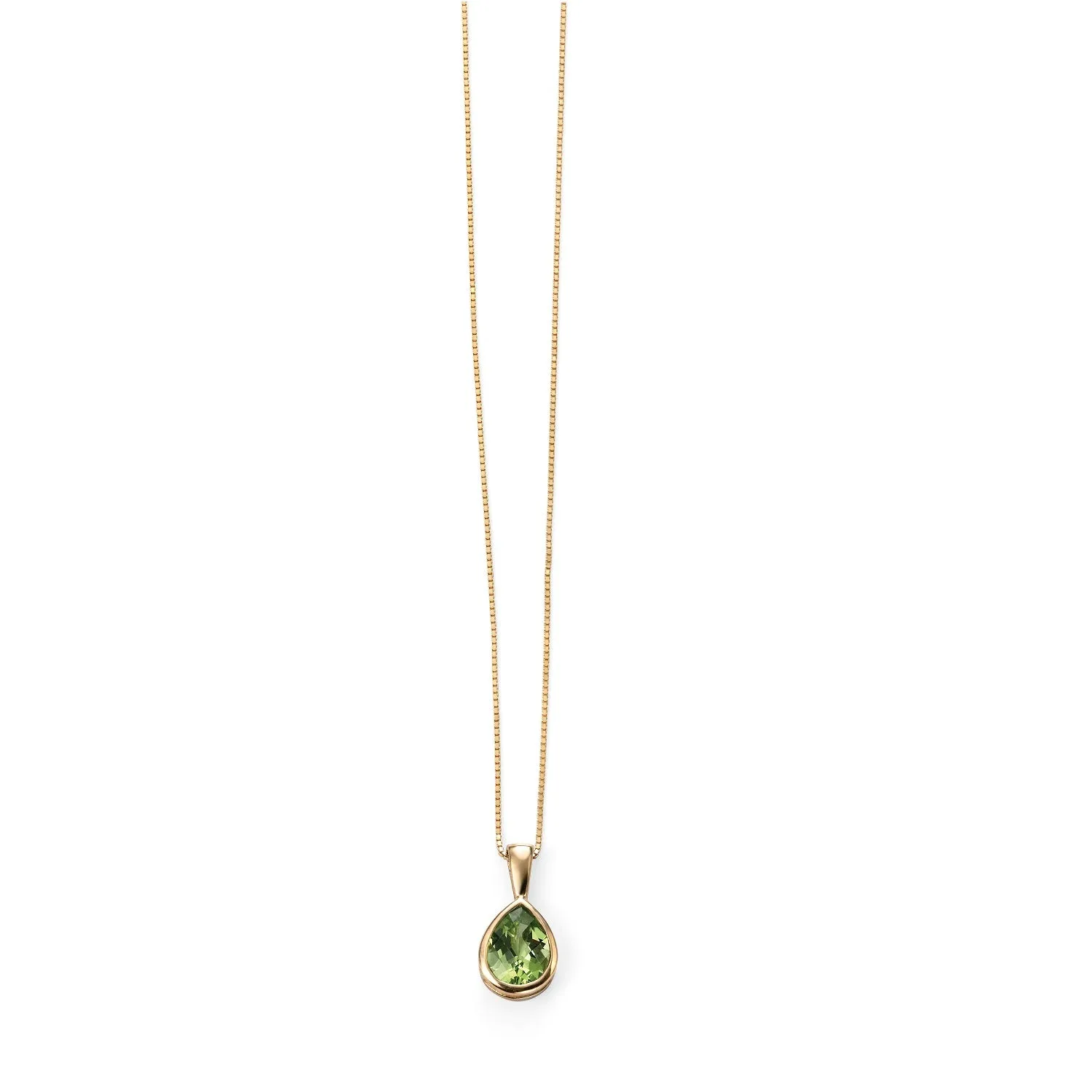 MILENA Gold Necklace with Peridot