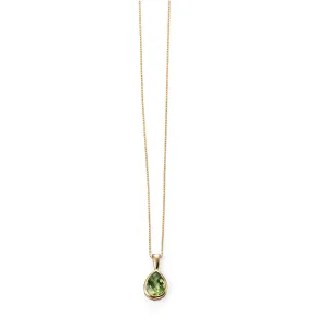 MILENA Gold Necklace with Peridot