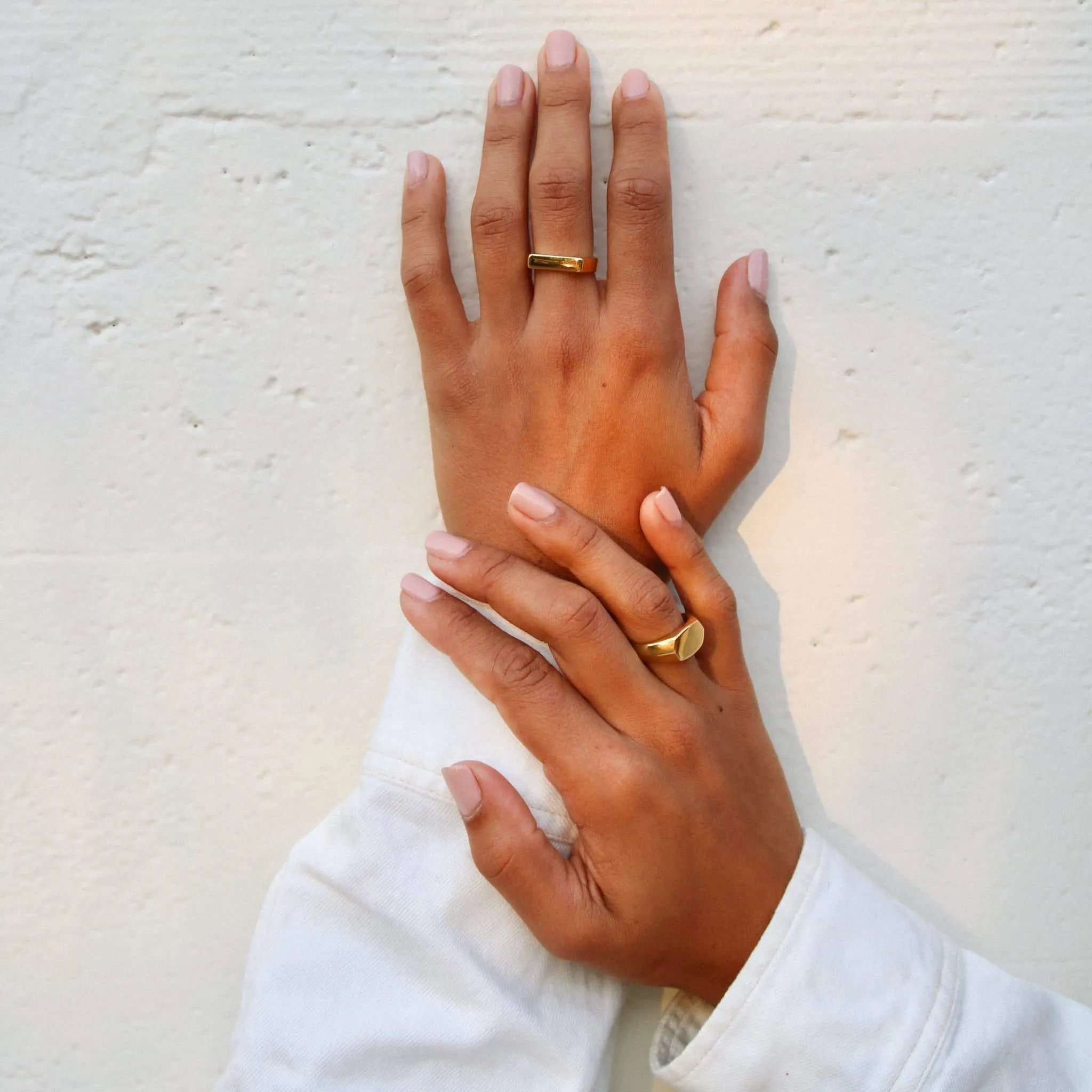 Mini Hexagon Signet Ring