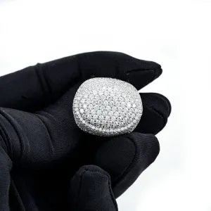 Moissanite Signet Ring 14K Gold