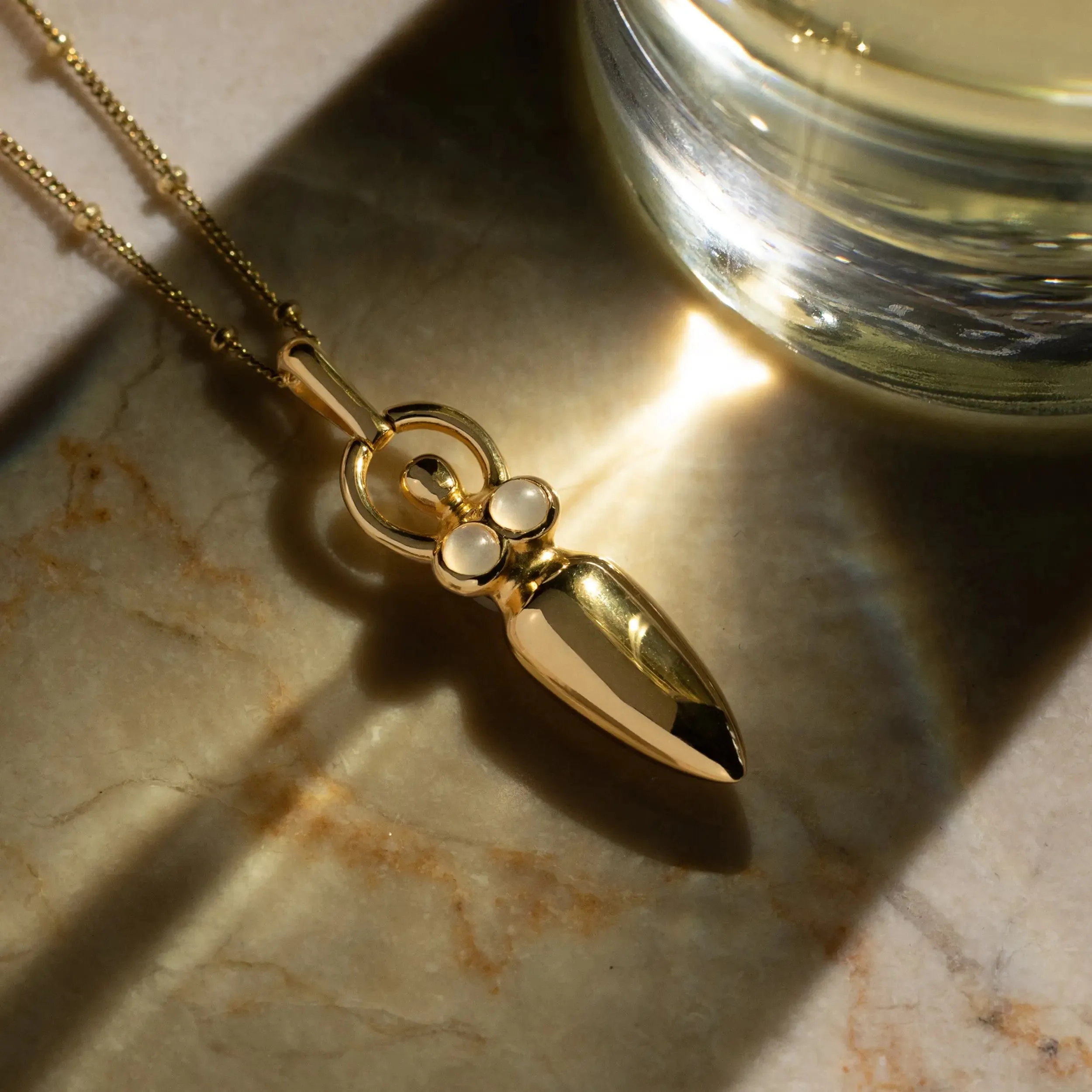 Moonstone Goddess Necklace