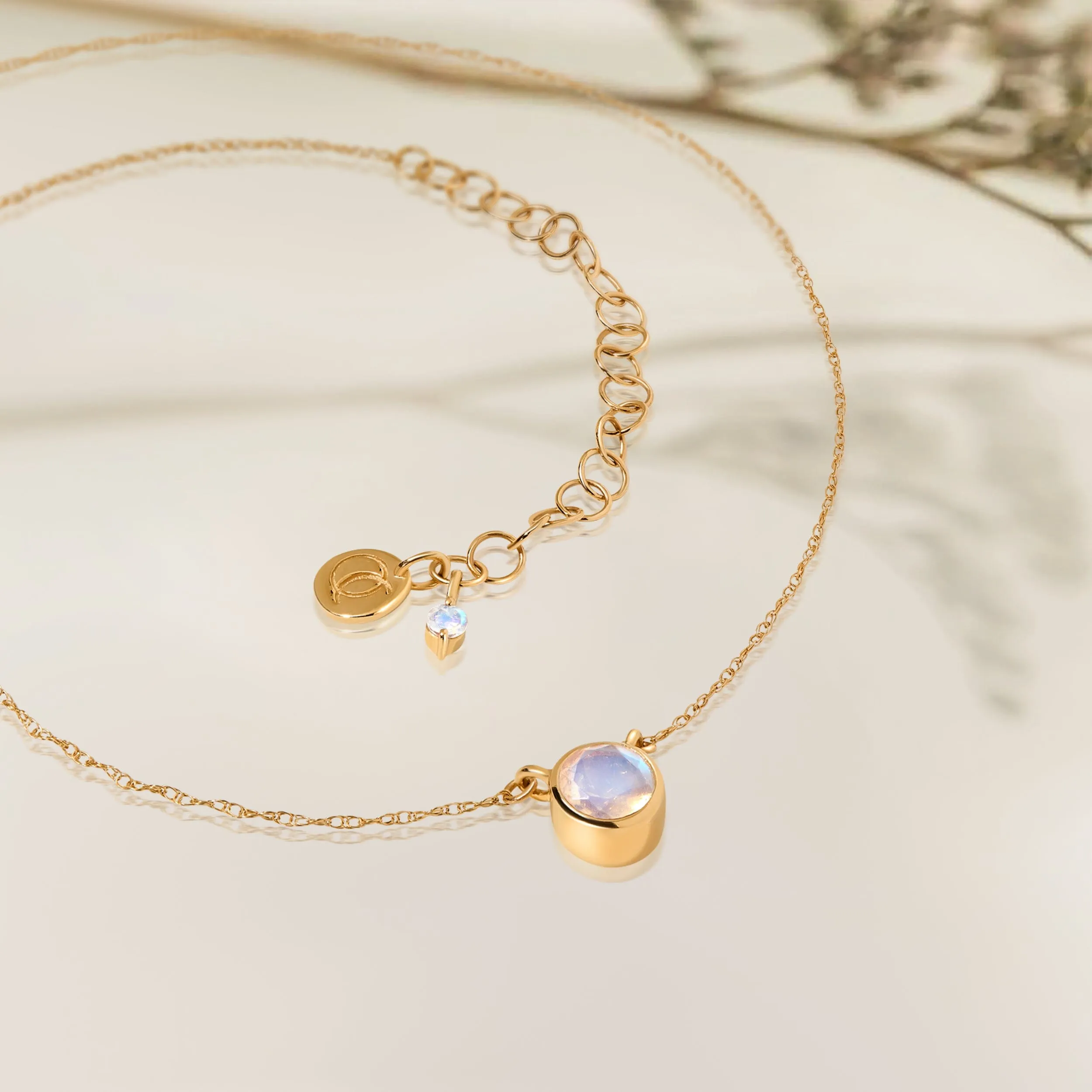 Moonstone Necklace - Solitaire