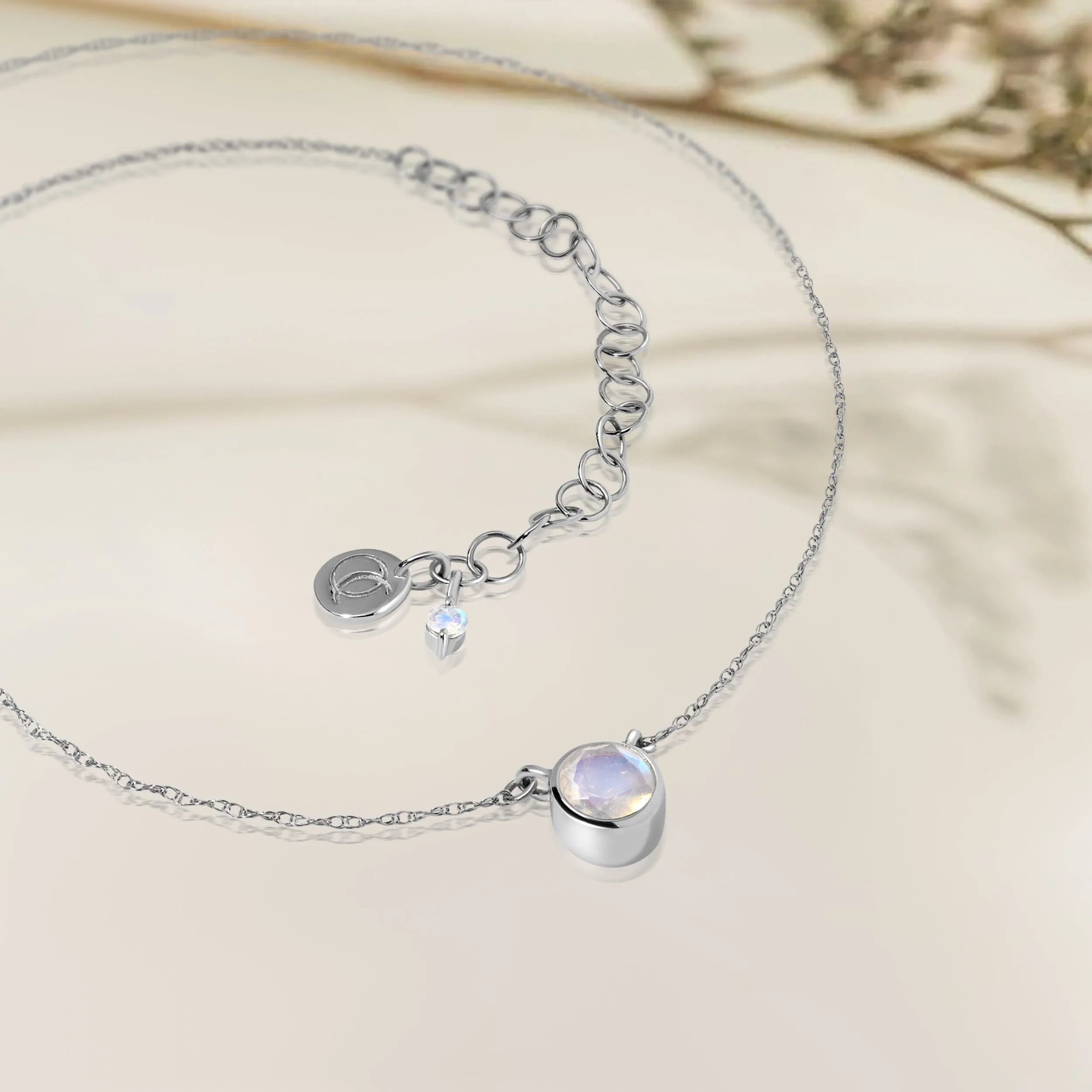 Moonstone Necklace - Solitaire