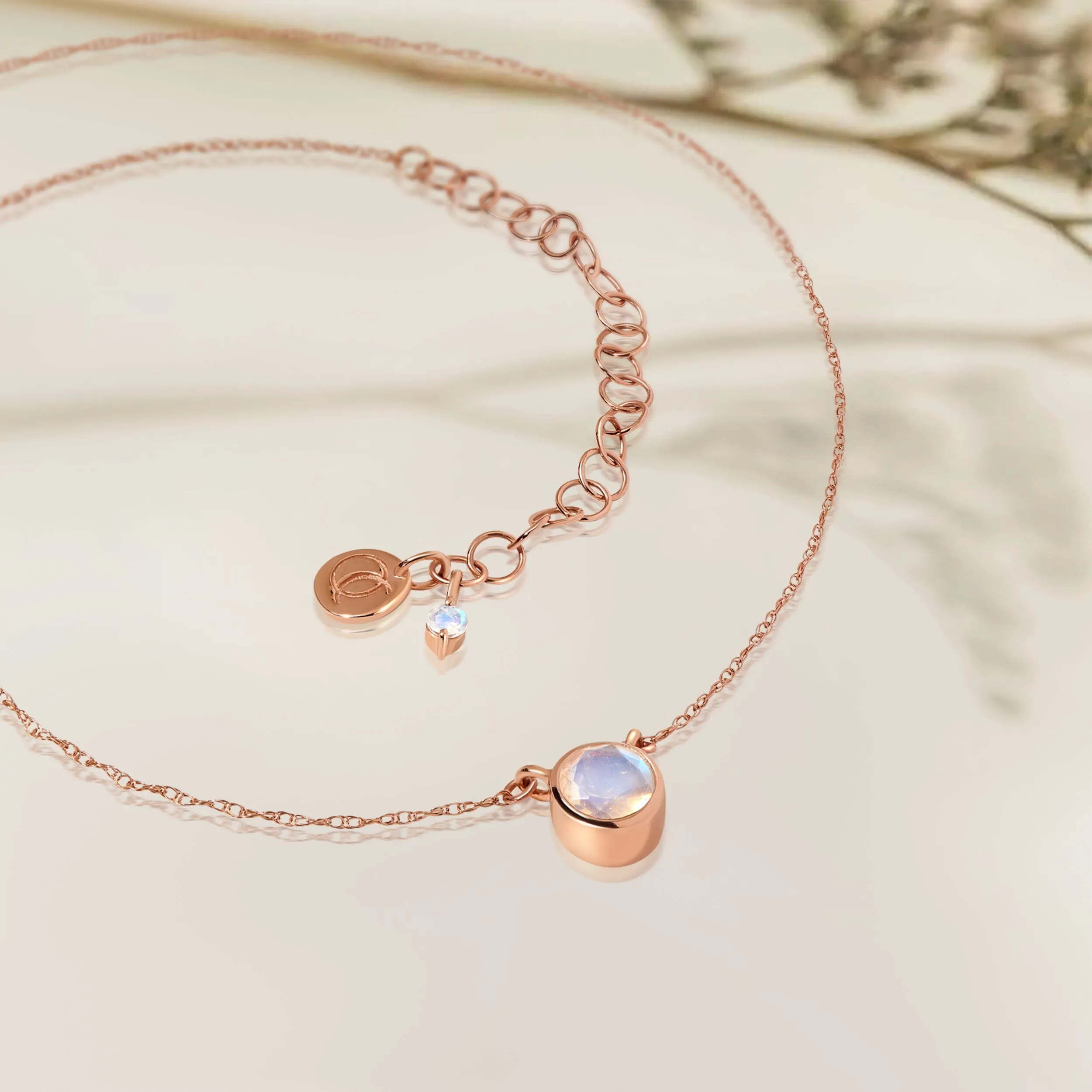 Moonstone Necklace - Solitaire