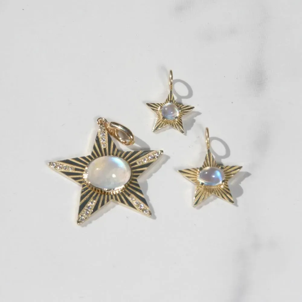 Moonstone Star Light Charm
