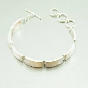 Mother of Pearl Sterling Silver Bracelet
