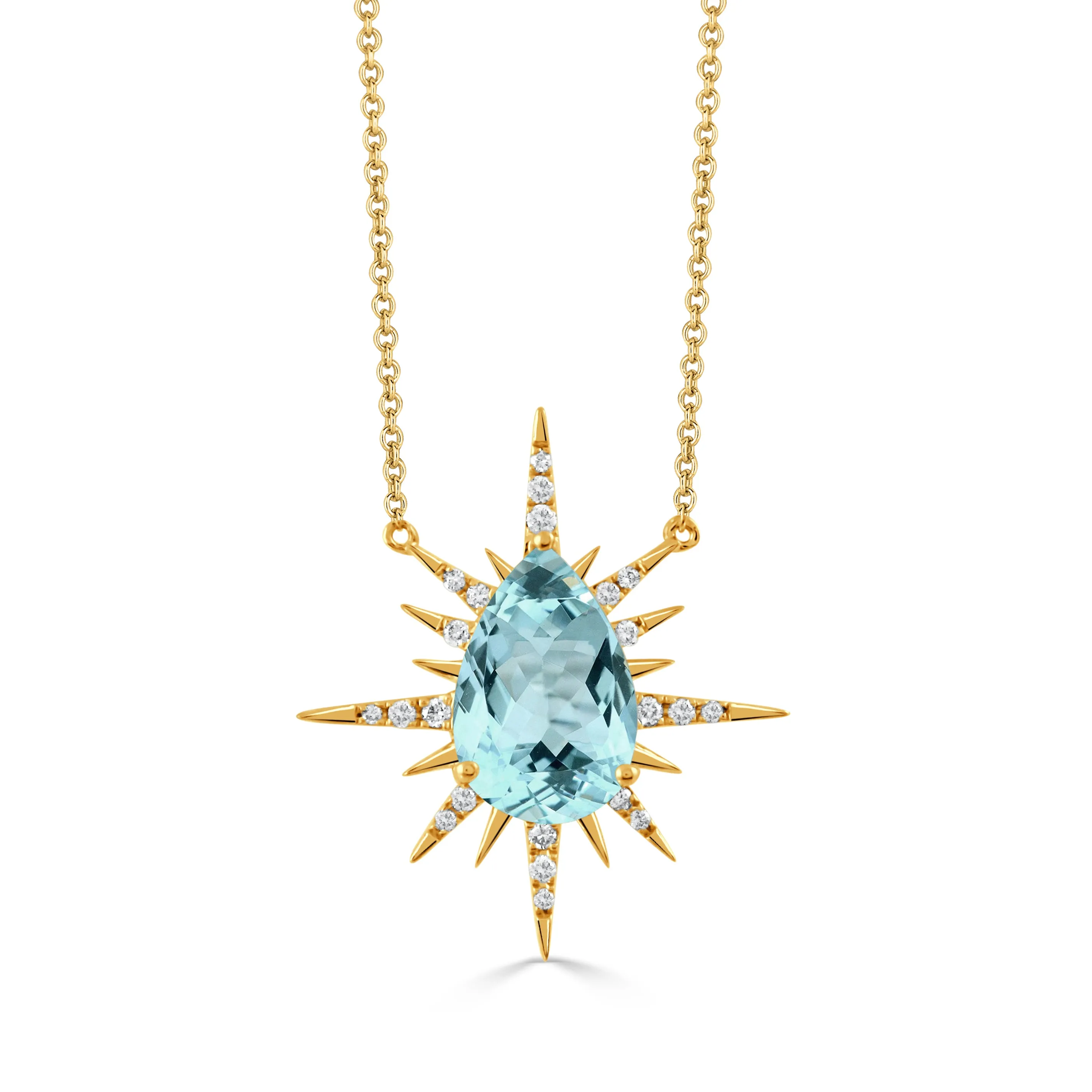 N9190BT-Y - 18k White Gold Necklace from the Celestia collection