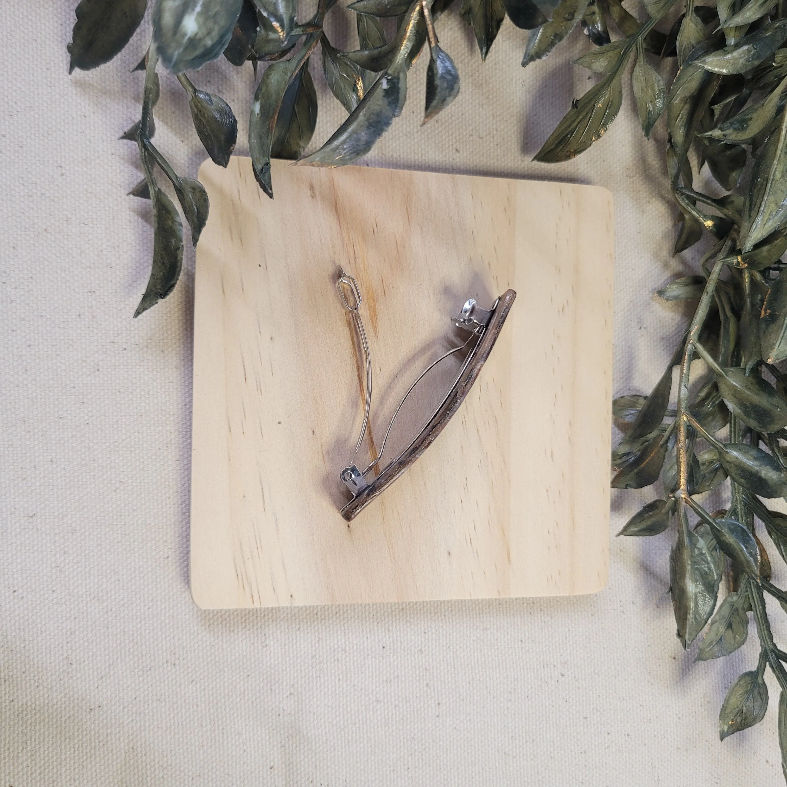 Neutral Agate Scraps Barrette