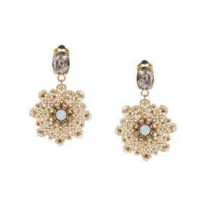 ORECCHINI FIORI IN FILIGRANA  E SWAROVSKI