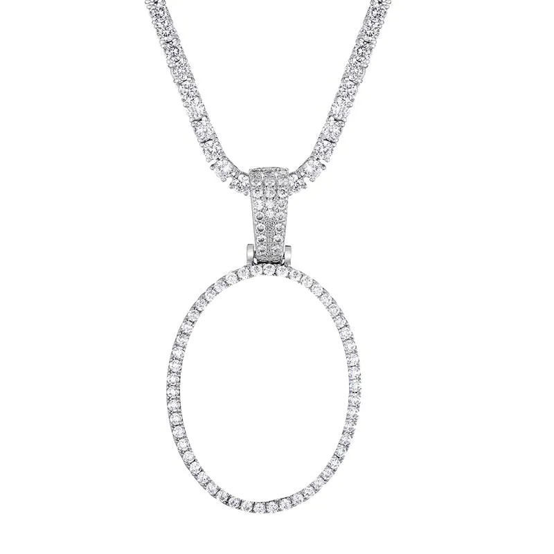 Oval Photo Locket Necklace-Picture Locket Necklace