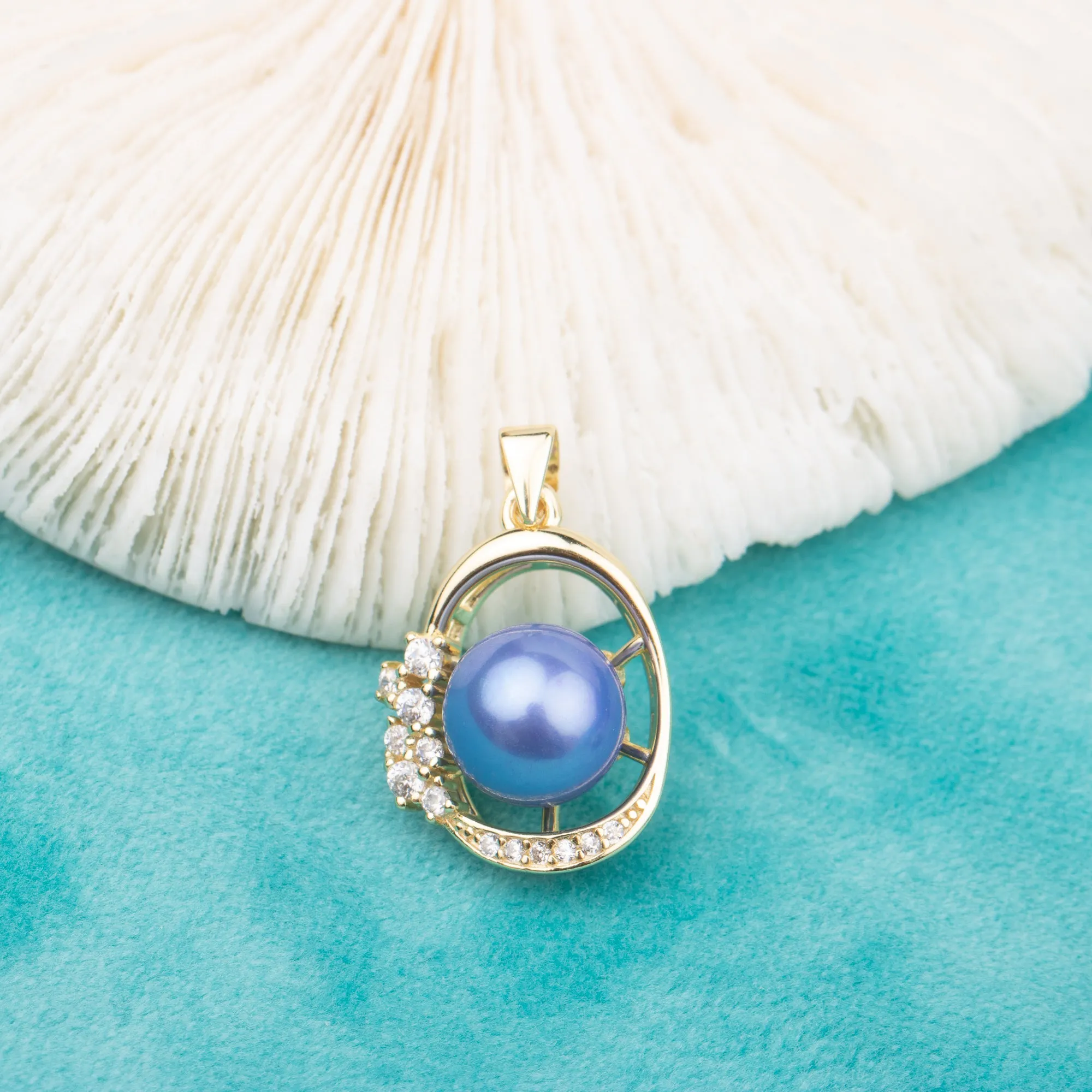 P010763 DIY 7-11mm Natural Freshwater pearl pendant accessory 925 sterling silver engagement jewelry necklace for women