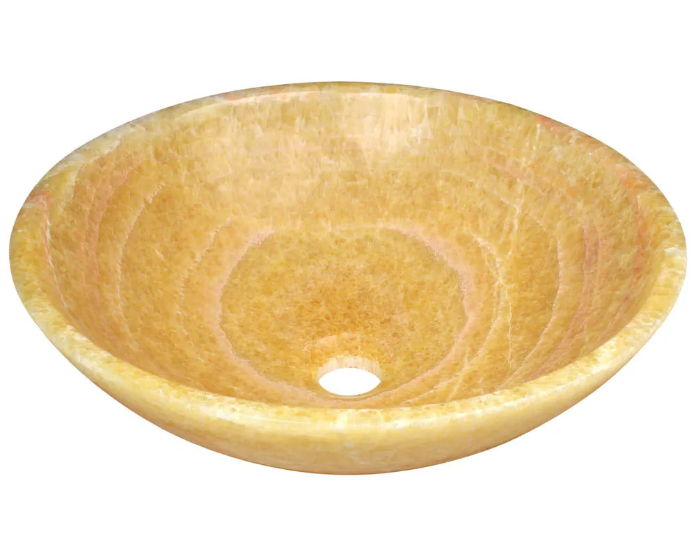 P358 Honey Onyx Vessel Sink